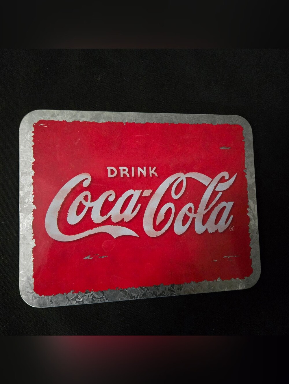 Vintage Coca-Cola Red Metal Sign